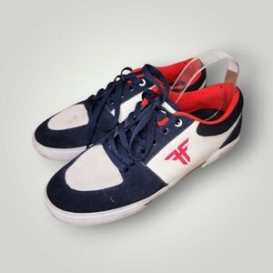 FALLEN PATRIOT CUPSOLE SKATEBOARD SHOES Men's Navy White Sneakers Size 8
